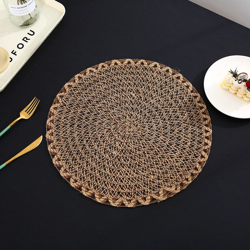 Casual Solid Color PVC Placemat 1 Piece