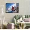 Diamond Painting -DIY Round Dril Santa Claus(50*40 CM)