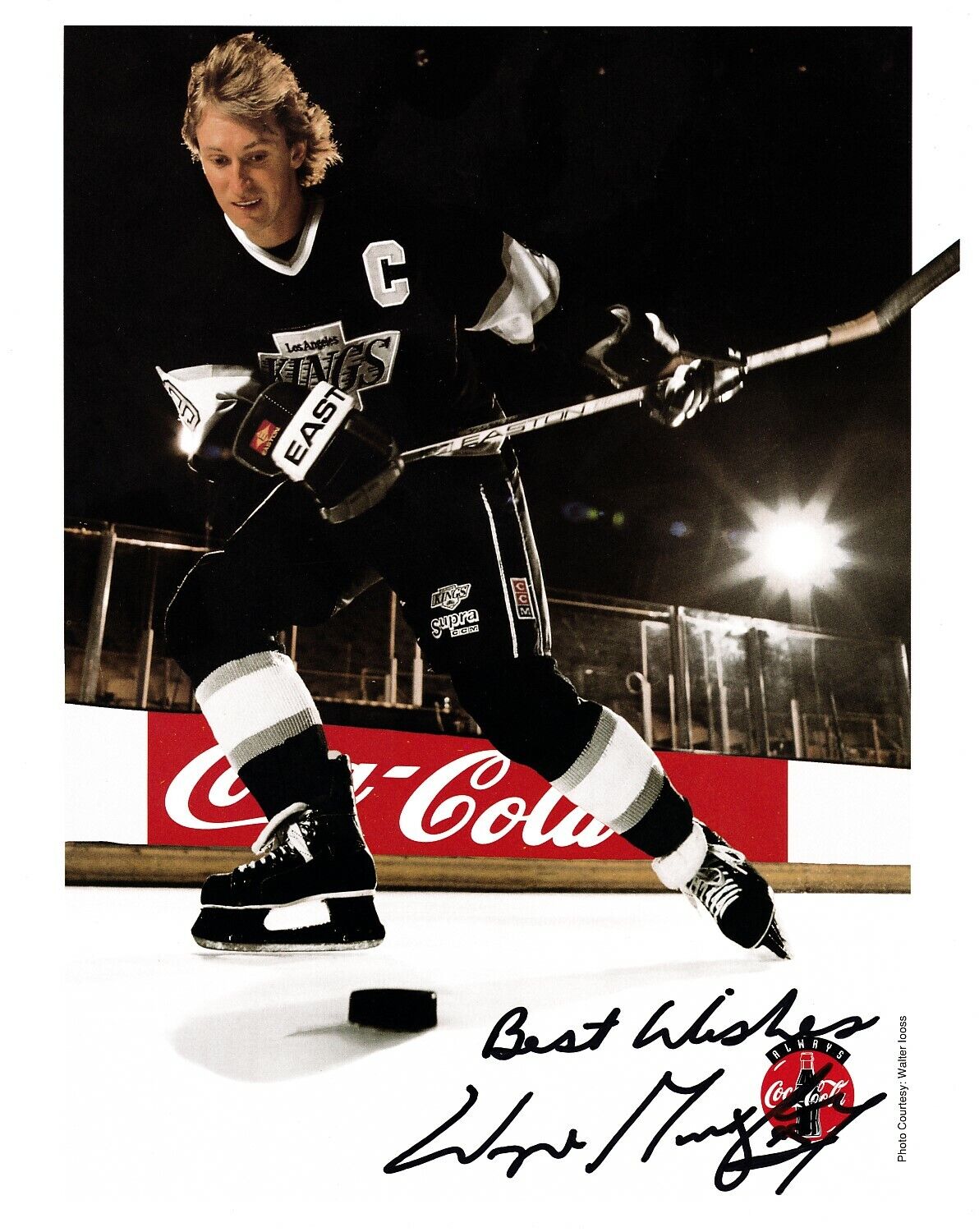 Wayne Gretzky Los Angeles Kings 8x10 Coke Coca-Cola promo Photo Poster painting autopen signed