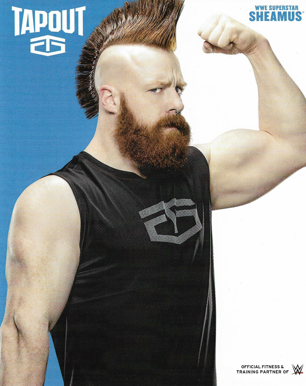 WWE SHEAMUS THE CELTIC WARRIOR UNRELEASED 8X10 TAPOUT PROMO Photo Poster painting VERY RARE