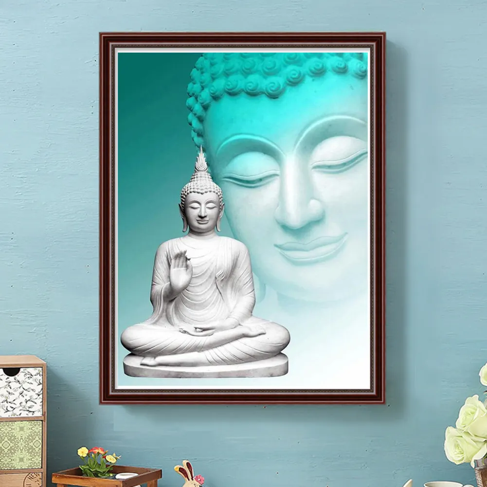 Full Square Diamond Painting 20*30cm - Buddha Statues