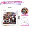 Train DIY Partial Drill Rhinestone Diamond Painting Kit 30x30cm