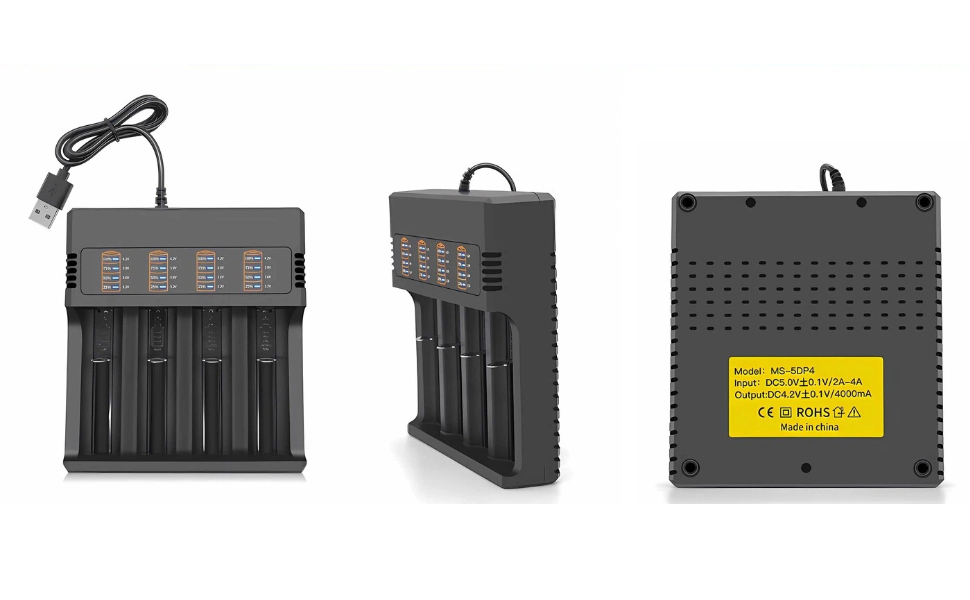 18650 Battery Charger 4 Bay