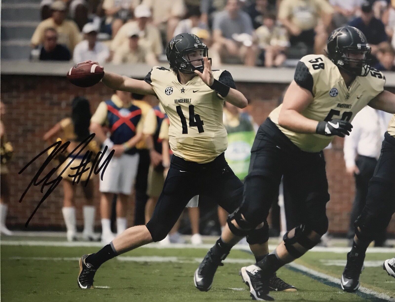 Kyle Shurmur Signed Autographed Vanderbilt Commodores 8x10 Photo Poster painting Coa