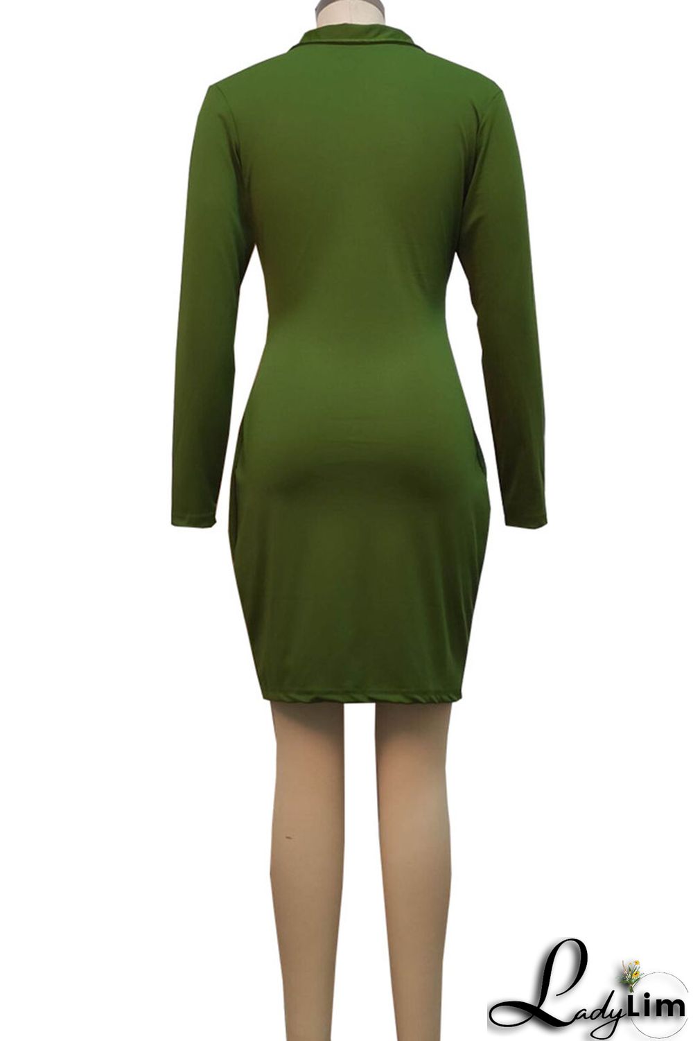 Pink Sexy Solid Split Joint Zipper Collar One Step Skirt Dresses