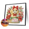 (US Only)6pcs Xmas Dog - Diamond Painting - Partial Special Shaped Drill (Canvas|30*30cm)