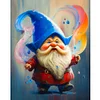 Diamond Painting -DIY Round Drill Colour Ink Gnome（40x50cm）