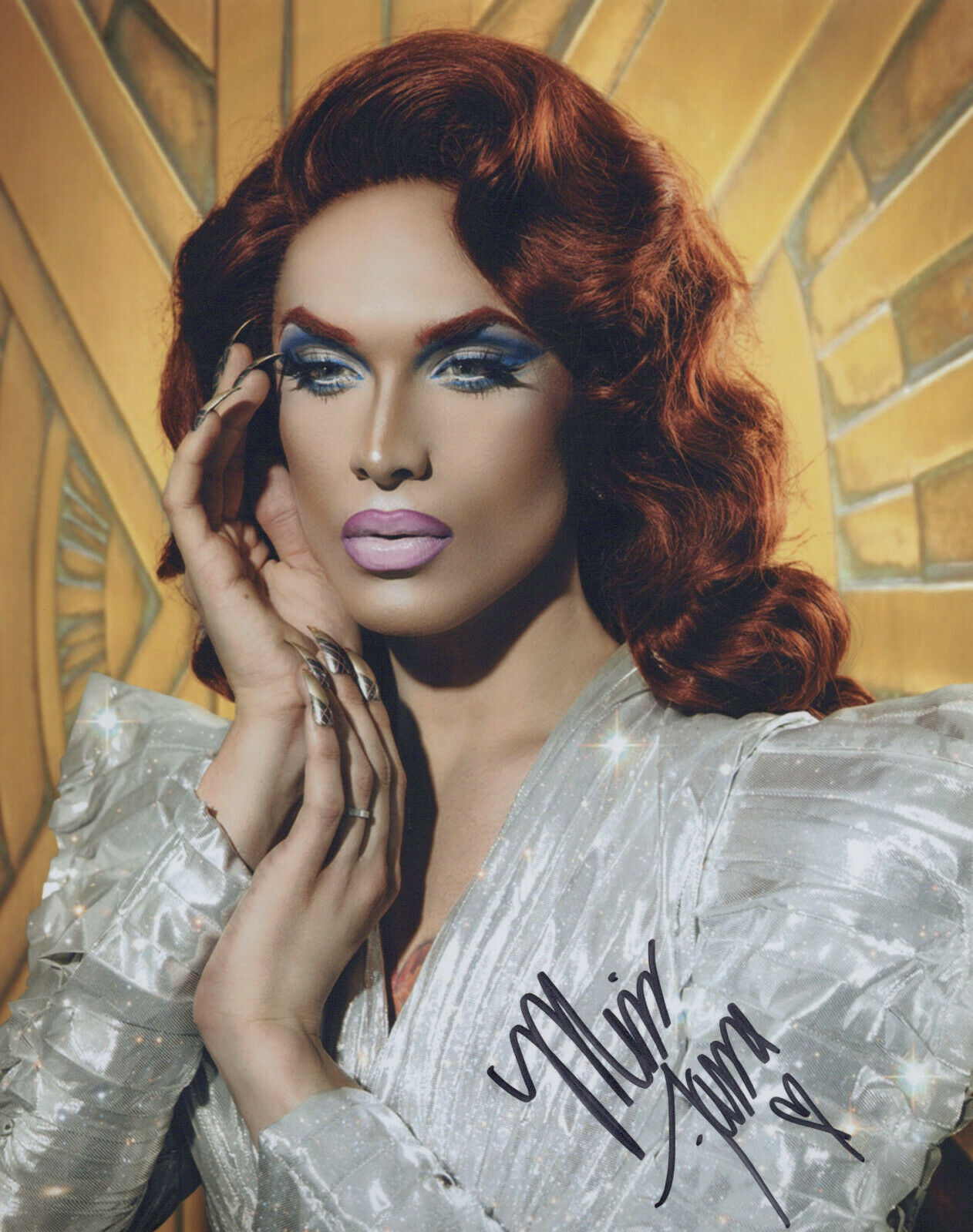 Miss Fame (RuPaul's Drag Race) signed 8x10 Photo Poster painting In-person