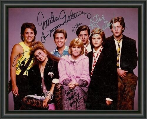 St. Elmo's Fire CAST SIGNED - Breakfast Club Sequel A4 AUTOGRAPHED Photo Poster painting POSTER