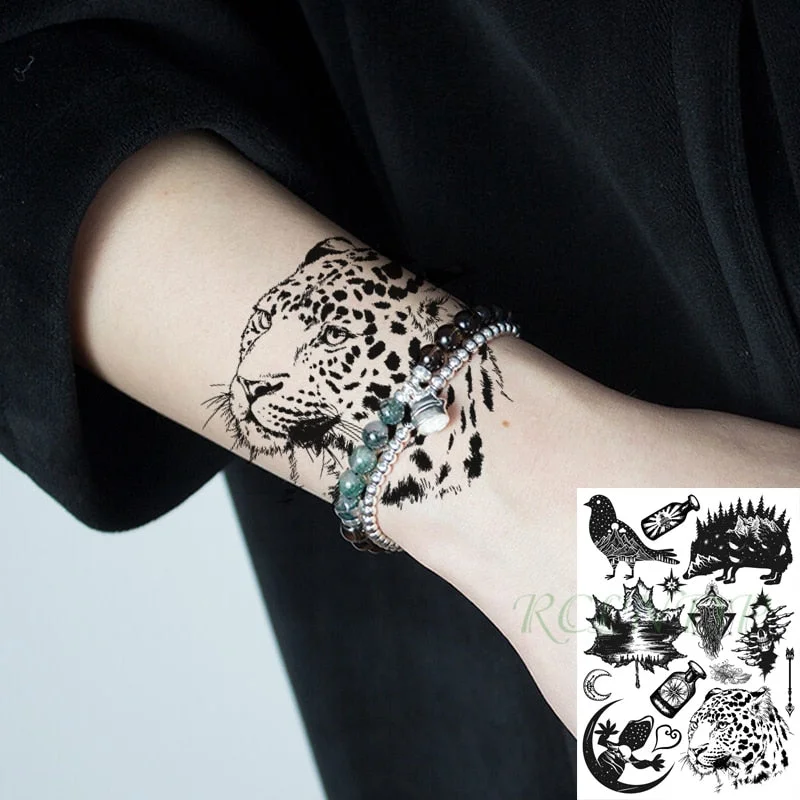 Waterproof Temporary Tattoo Sticker Halloween cool Tribal totem fake tatto Sex flash tatoo tatouage Stickers for girl women men