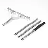 Thatch Rakes for Lawns 15.4 Inch Wide Lawn Rake for Leaves and Grass with Long Handle & 11 Curved Tines for Garden Yard Soil Loosening Grass Cleaning