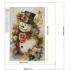 (40*60cm)Snowman - Round AB Drill Diamond Painting