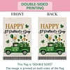 DIY Diamong Painting Double Sided Drills Garden Flags Outdoor Decor Holiday Garden Decorations Kit(St Patrick's Day)