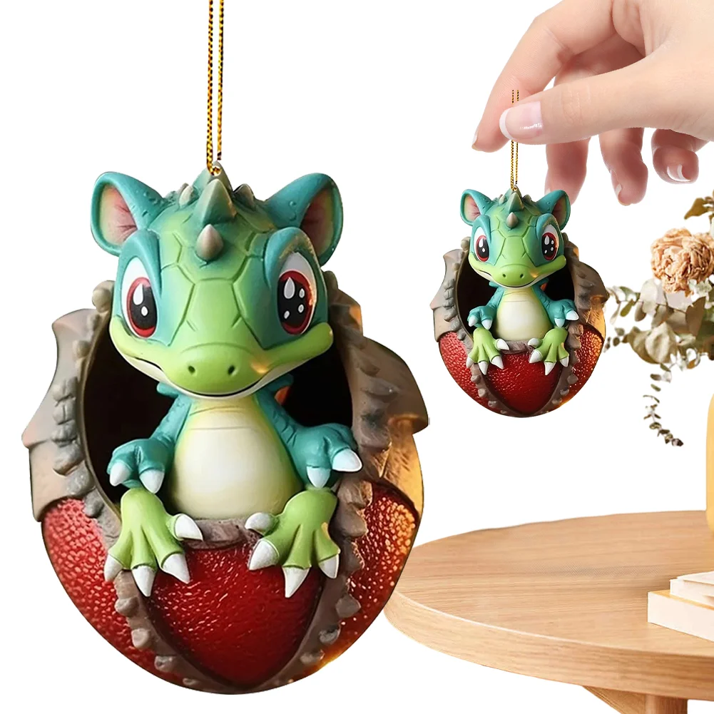 Christmas Dragon Egg Decoration Novelty Cute Acrylic Party Favors (E)