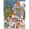 Christmas Eve Rabbit-11CT Stamped Cross Stitch 55*70cm/21.65*27.56in(Big Size) tapestrymarket