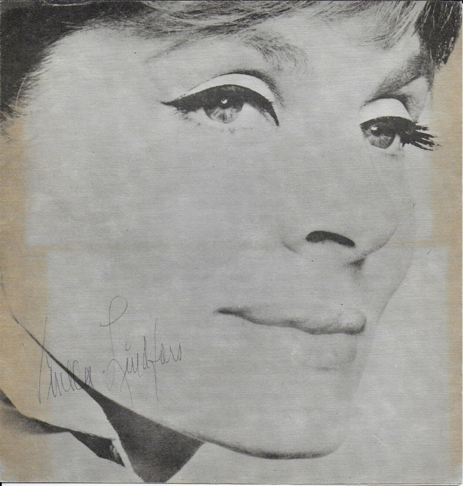 Viveca Lindfors - Rare Autographed fold-out program 8x10 RIP 1920-1995