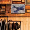 Avion - Panneaux en &eacute;tain m&eacute;tallique(20*30cm/30*40cm) - Garage