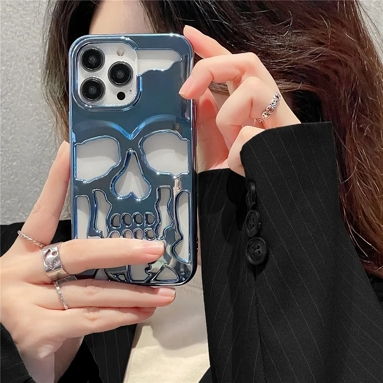 Plated Skull Case Cover For iPhone | 168DEAL