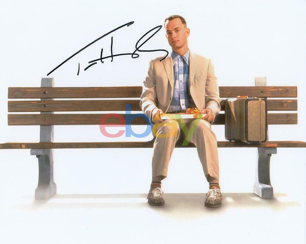 Tom Hanks Autographed 8x10 Signed Photo Poster painting Forest Gump reprint