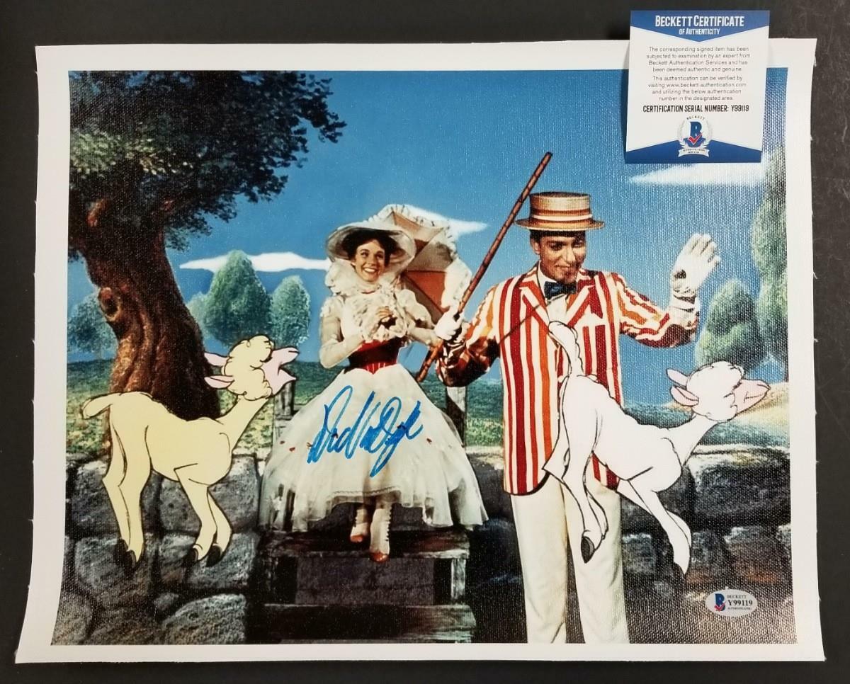 Dick Van Dyke autograph signed Mary Poppins 11x14 Canvas Photo Poster painting #12 ~ BAS COA