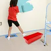 Plastic Drywall Mud Pan with Scraping Bar Sheetrock Mud Pan for Quicker Cleaning