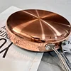 Copper Hammered 316 Stainless Steel Large Capacity Nonstick Pan--with Triple Coated Ultra Nonstick Surface for Even Heating, Oven, Stovetop & Dishwasher Safe