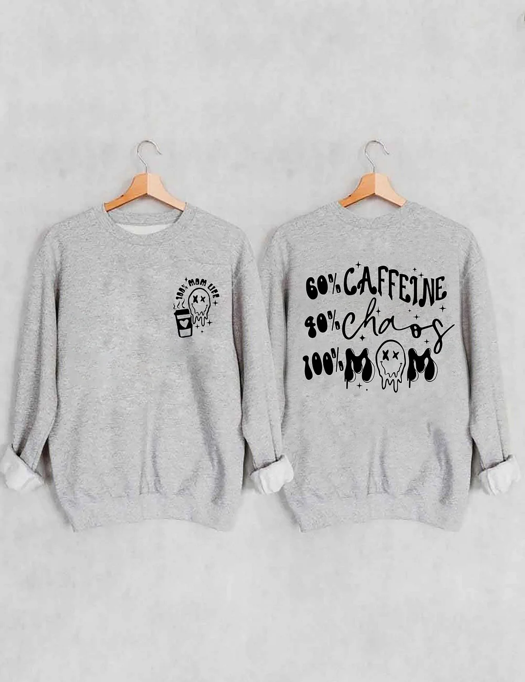 Caffeine And Chaos Mom Sweatshirt