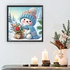 Diamond Painting - Partial Special Shaped Drill - Winter Snowman(Canvas|30*30cm)