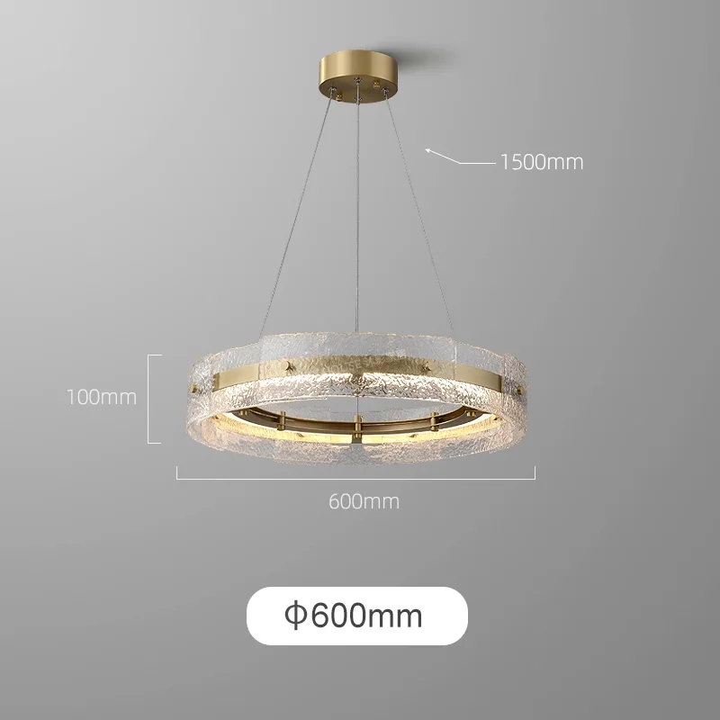 LED Brushed Brass Ring Chandelier JOSENART Josenart