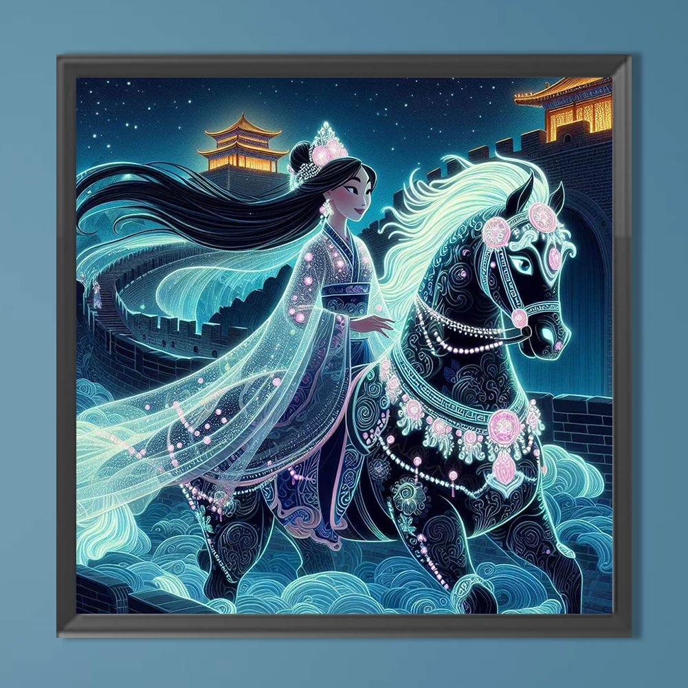 Diamond Painting - Full Round Drill - Princess Mulan(Canvas|40*40cm)