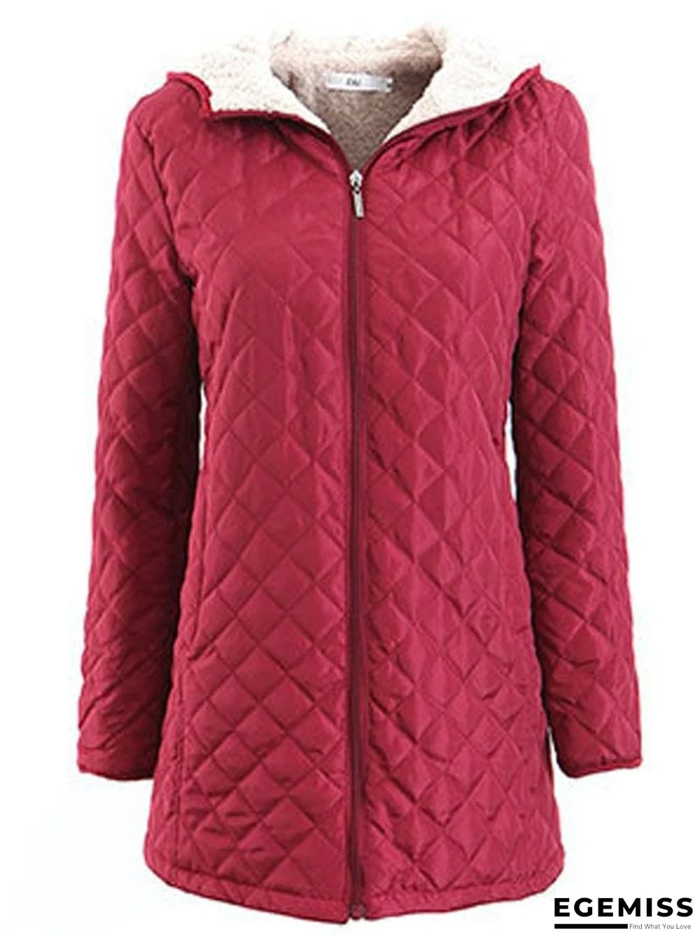 Casual Vintage Sporty Basics Hooded Loosen Simple Outerwear | EGEMISS