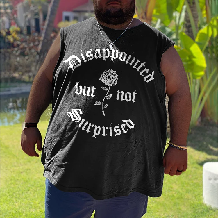 Plus Size Black Disappointed But Not Surprised Vest