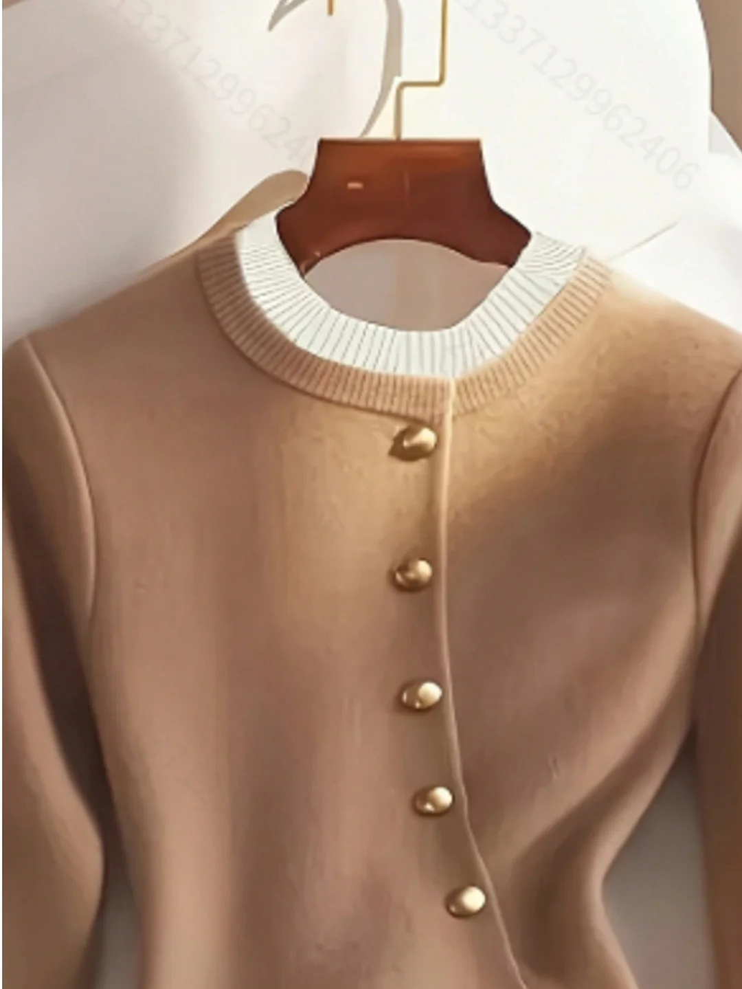 Nigikala Nigikala And Elegant Casual Knitted Jersey Fake Two Fashion Design Tops