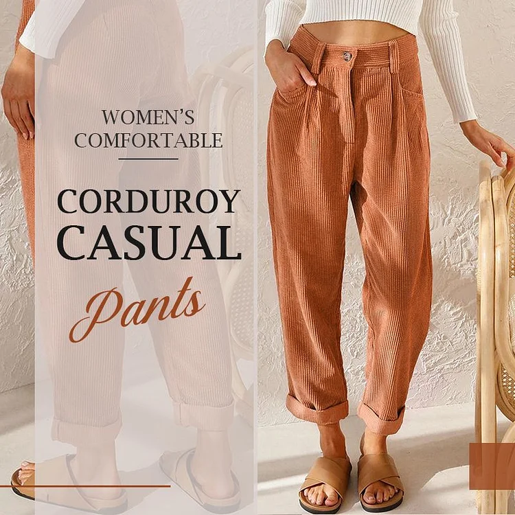 Women’s Comfortable Corduroy Casual Pants