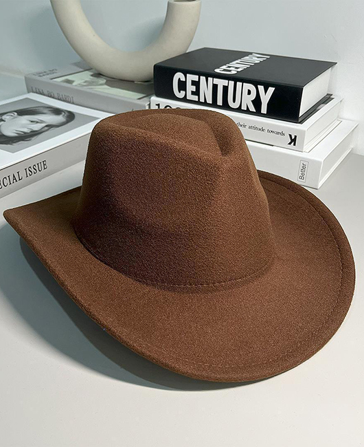 Casual Retro Solid Color Jazz Curved Eaves Sunshade Hat