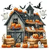 Diamond Painting-DIY Full Round Drill Halloween House(40*40 CM)