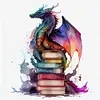 Flying Dragon In Book-Paint by Numbers Acrylic Paintingg 40*40CM(Watercolor)(HOT)