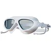Big Frame Anti-Fog Swim Glasses Adjustable Wide View Swim Goggles for Swimmers