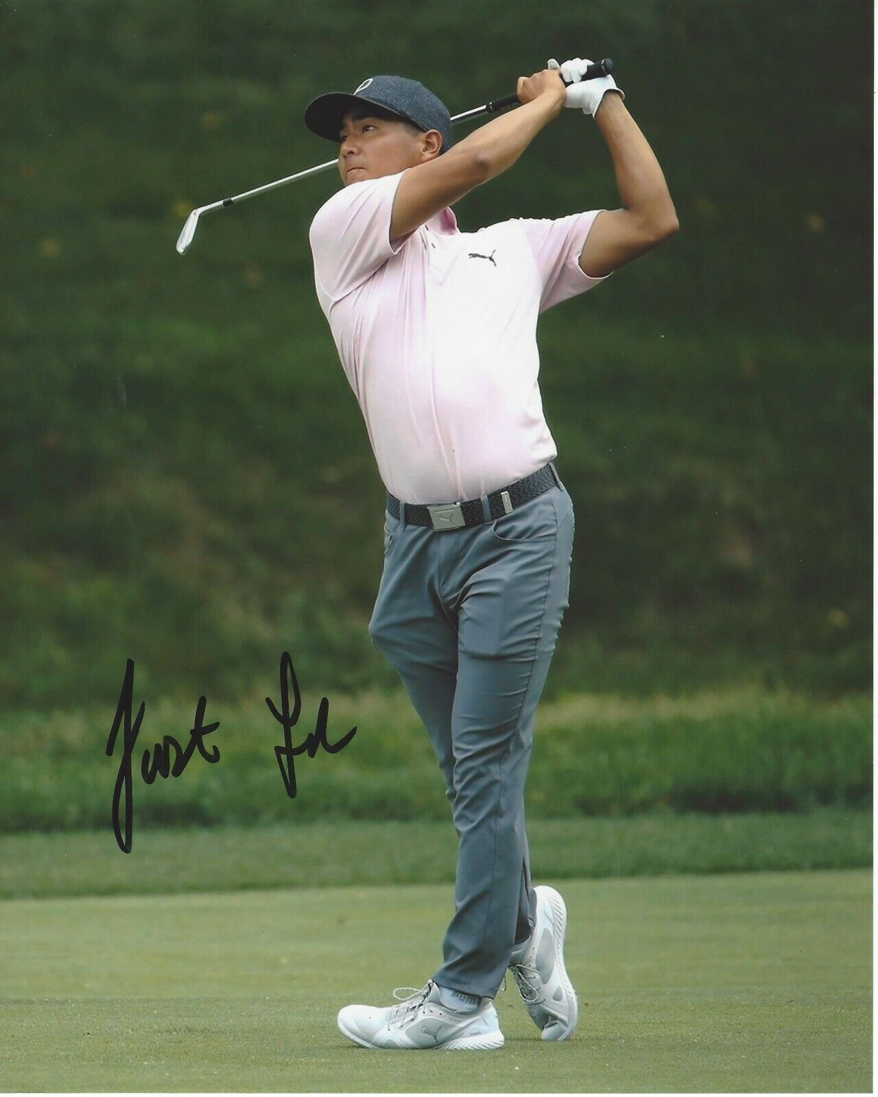 USC PGA GOLFER JUSTIN SUH HAND SIGNED 8x10 Photo Poster painting w/COA SOUTHERN CAL TROJANS