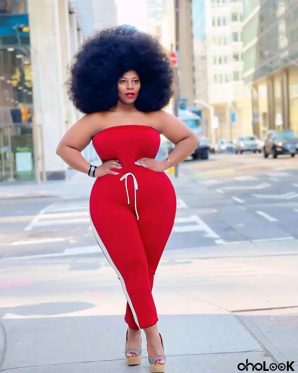 Plus Size Fashion Tube Top Jumpsuit