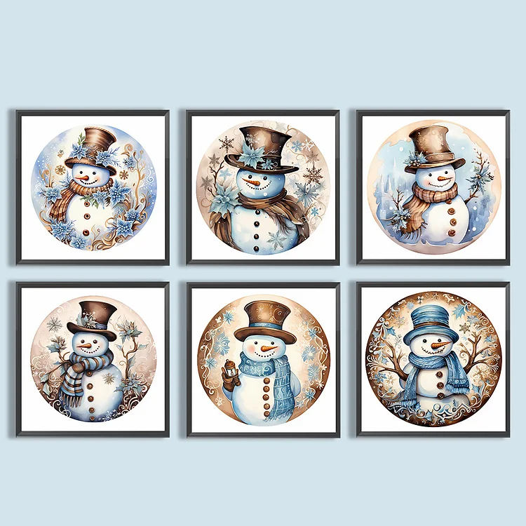 Snowman - Full Drill - Crystal Diamond Painting(30*40cm)-605583.02