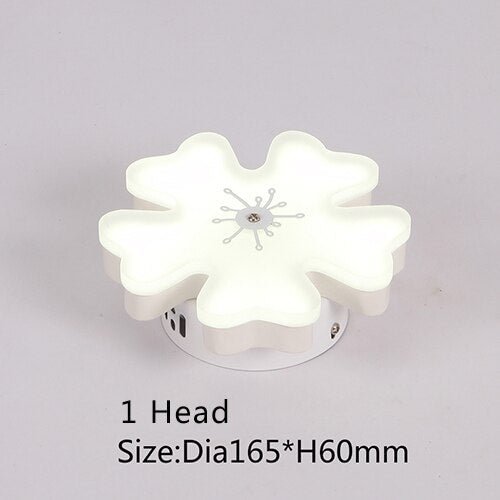 Modern Iron Acrylic Plum Blossom LED Ceiling Lamp 1/3/6/8/12Heads Warm White Cold White Ceiling Light for Livingroom bedroom