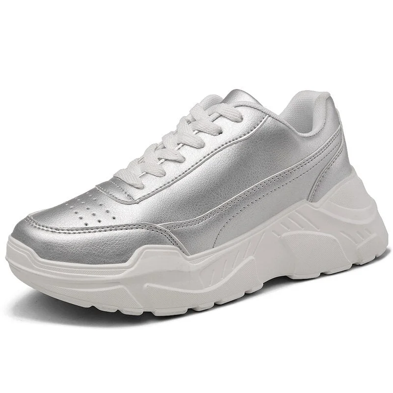 Women Casual Shoes Femme 2020 Spring Autumn Shoes Women Sneakers Flats Fashion Lace-Up platform White Breathable woman Sneakers