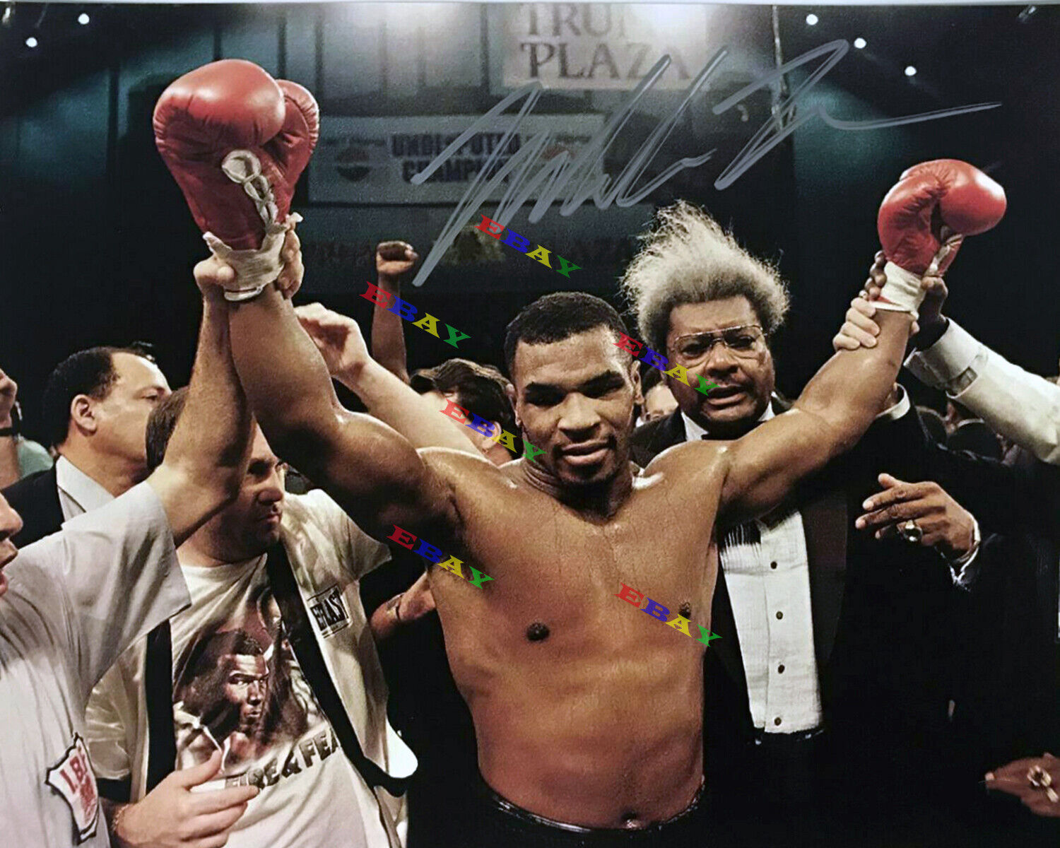 MIKE TYSON with Don King Boxing Signed Autographed 8x10 Photo Poster painting Reprint