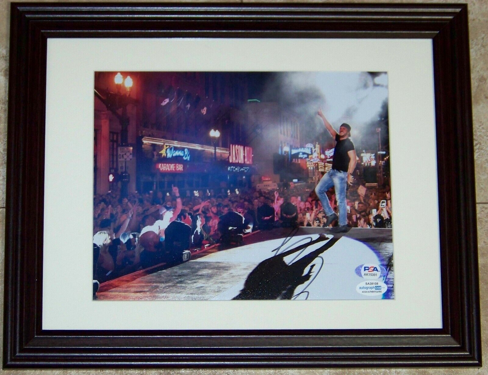 FLASH SUPER SALE! Luke Bryan Signed Autographed Framed 8x10 Photo Poster painting PSA COA!