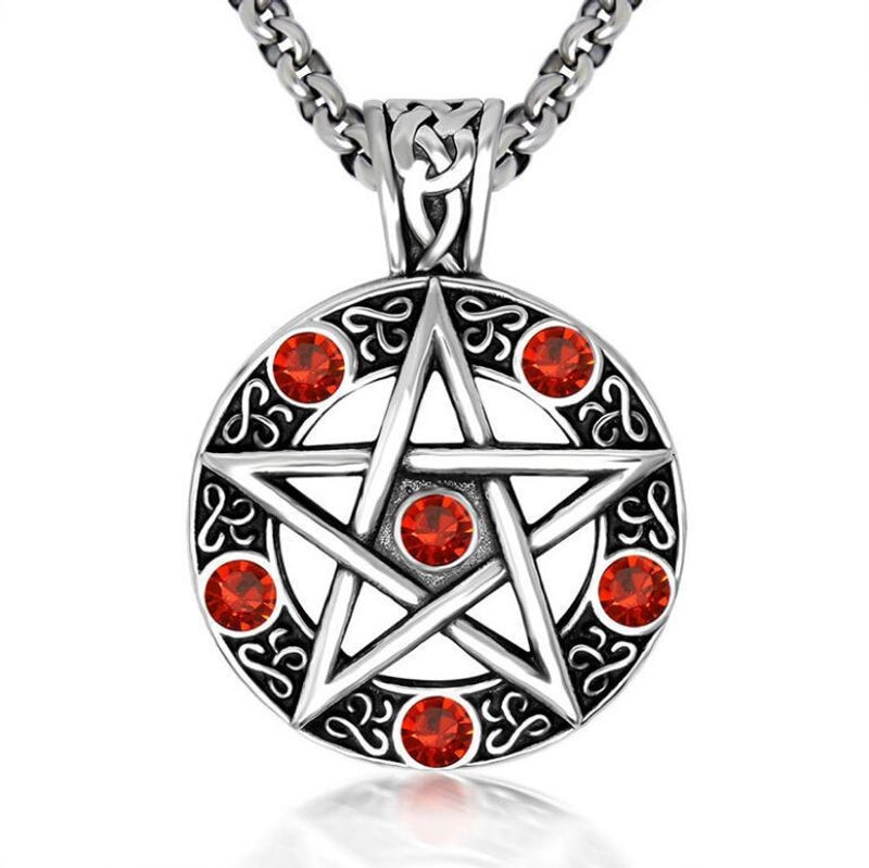 Hip-Hop Retro Solid Color 304 Stainless Steel Alloy Plating Men’s Pendant Necklace