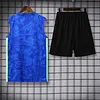 2025/2026 Barcelona Pre-Match Training Blue Vest+Shorts Football1:1 Thai Quality