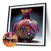 Diamond Painting-5D Full Round Drill Painted Vase(40*40 CM)