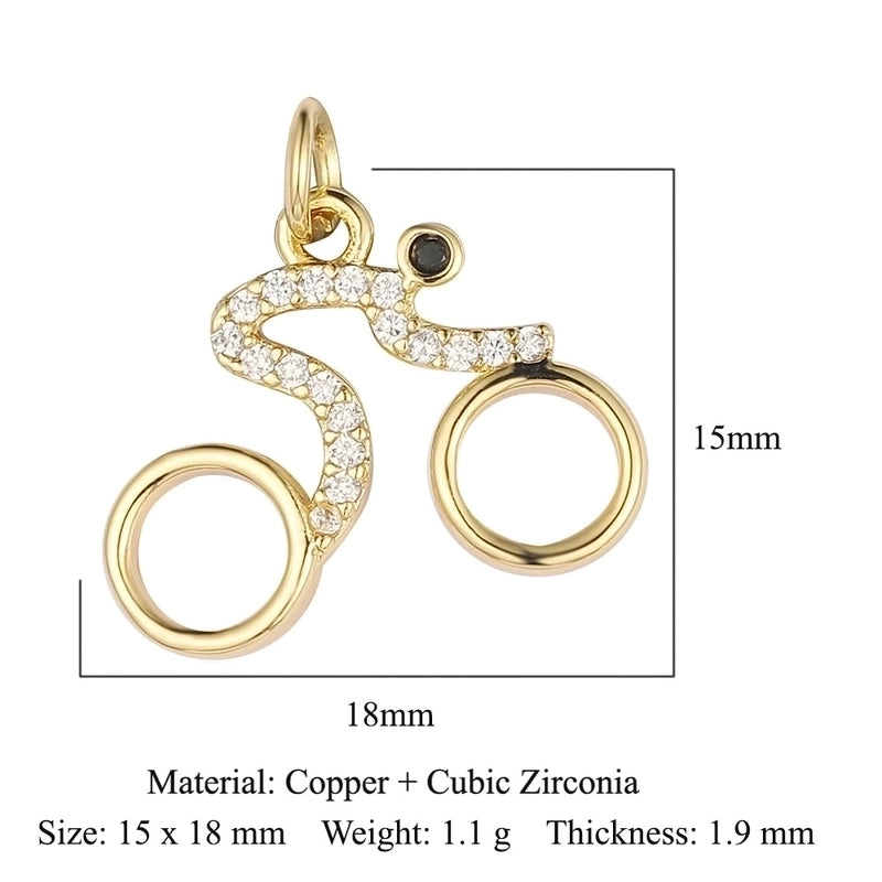 3 Pieces Copper Zircon 18K Gold Plated Dolphin Butterfly