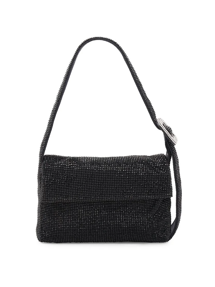 Benedetta Bruzziches Vitty Mignon Rhinestone Mesh Top Handle Bag